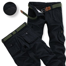 Mens warm pants for winter Outdoor Climbing Training Thick Cargo Overalls Multi Pockets Baggy thermal Pant for Worker Plus Size