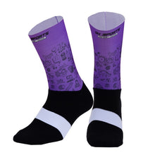 New Fiber Fabric Cycling Socks Professional Comfortable Men Women Bicycle Running Sport Socks Anti Slip Hiking Climbing Socks