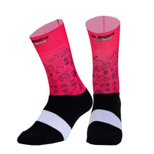New Fiber Fabric Cycling Socks Professional Comfortable Men Women Bicycle Running Sport Socks Anti Slip Hiking Climbing Socks