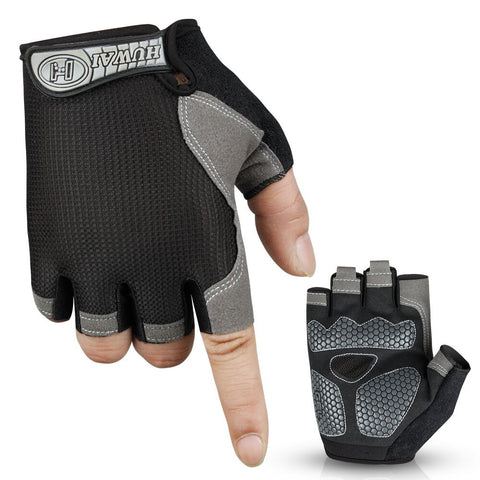 Summer Fashion Sports Half fingered Gloves High Elastic Breathable Mesh Non-slip Gloves Outdoor Cycling Hiking Equipment RR7360