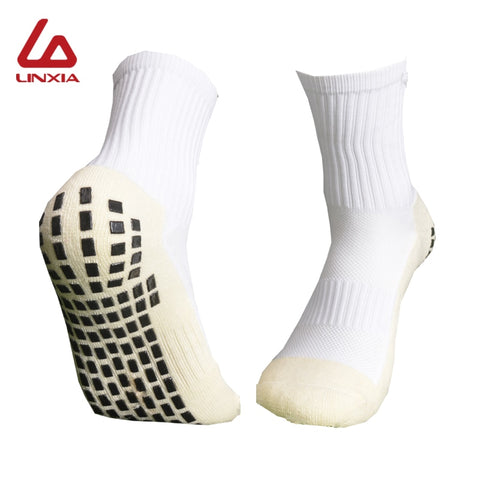 New Men Anti-Slip Football Socks High Quality Soft Breathable Thickened Sports Socks Running Cycling Hiking Women Soccer Socks