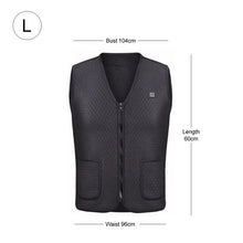 Men Women Outdoor USB Infrared Heating Vest Jacket Winter Flexible Electric Thermal Clothing Waistcoat For Sports Hiking Fishing