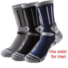 3Pairs/Lot Winter Thicker Thermal Fishing Skiing Socks Men Women Running Cycling Socks Sports Thermosocks Climbing Hiking Socks