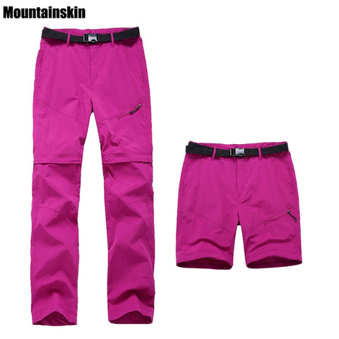 2020 Women Quick Dry Removable Pants Spring Summer Hiking Pants Brand Sport Outdoor Trouser Female Fishing Trekking Pant RW055