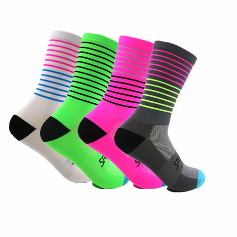 2020 Brand Colorful Sport Cycling Running Socks Men Women Sport Socks Camping Hiking Climbing Socks Coolmax