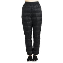 TECTOP Winter Women Men's Soft Down Pants Windproof Outdoor Sports Camping Hiking Skiing Trekking Breathable Male Trousers VA677