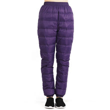 TECTOP Winter Women Men's Soft Down Pants Windproof Outdoor Sports Camping Hiking Skiing Trekking Breathable Male Trousers VA677