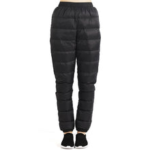 TECTOP Winter Women Men's Soft Down Pants Windproof Outdoor Sports Camping Hiking Skiing Trekking Breathable Male Trousers VA677