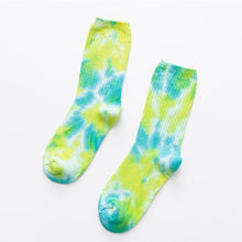 2019 Men Women Colorful Knee-high Sock Hip Hop High Quality Cotton Skate Socks Funny Couple Cycling Running Hiking Tie Dye Sox