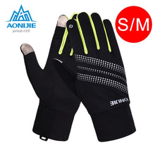 AONIJIE M50 Winter Thermal Outdoor Sports Men Women Touchscreen Fleece Gloves For Cycling Skiing Hiking  Jogging Reflective
