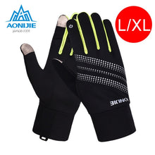 AONIJIE M50 Winter Thermal Outdoor Sports Men Women Touchscreen Fleece Gloves For Cycling Skiing Hiking  Jogging Reflective