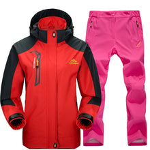 Autumn Men Women Outdoor Jacket Suit Windproof Waterproof Jacket Set Male Trekking Camping Hunting Climbing Jackets Sport Pants