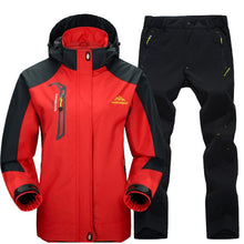 Autumn Men Women Outdoor Jacket Suit Windproof Waterproof Jacket Set Male Trekking Camping Hunting Climbing Jackets Sport Pants