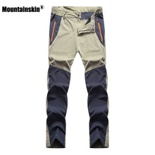 Mountainskin Men's Summer Elastic Quick Dry Pants Outdoor Sport Breathable Pants Hiking Camping Trekking Climbing Trousers VA210