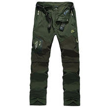 LoClimb Men's Summer Removable Hiking Pants Outdoor Camping Trip Trousers Man Trekking Pants Khaki Mountain Sports Shorts AM002