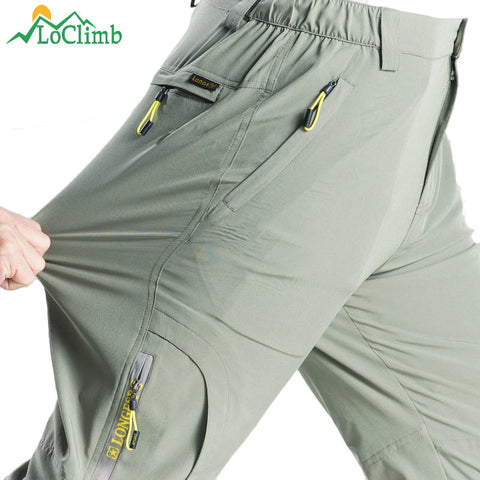 Stretch Hiking Pants Men Summer Quick Dry Trousers Mens Mountain Climbing Outdoor Pants Male Travel/Fishing/Trekking Pants AM381