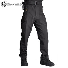 HAN WILD Tactical Pants Soft Shell Fleece Cargo Pants Men Military Pants Camouflage Army Pant Casual Trousers Unisex Waterproof