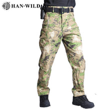HAN WILD Tactical Pants Soft Shell Fleece Cargo Pants Men Military Pants Camouflage Army Pant Casual Trousers Unisex Waterproof