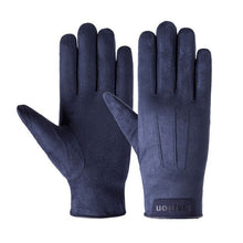 Winter Korean Version Of Warm And Velvet Suede Touch Screen Gloves Men Outdoor Riding Hiking Driving Non-Slip Gloves