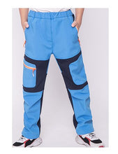TRVLWEGO Children Winter Softshell Hiking Pants Thermal Fleece Kids Pants Outdoor Waterproof Camping Trekking Skiing Thousers