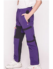 TRVLWEGO Children Winter Softshell Hiking Pants Thermal Fleece Kids Pants Outdoor Waterproof Camping Trekking Skiing Thousers