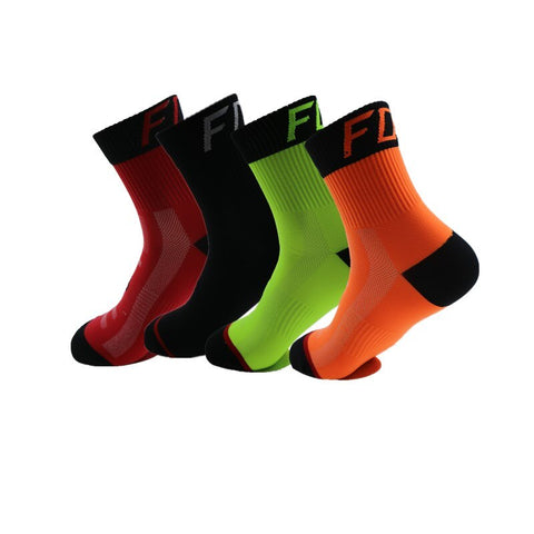 Women Men Sport Cycling Running Socks Breathable Outdoor Camping Hiking Basketball Socks calcetines deportivos 37-43