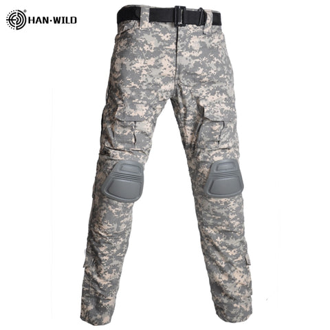 Tactical Pants Cargo Pants with Knee Pad Men Hiking Pants Military Pant SWAT Army Airsoft Clothes Hunter Field Combat Trouser