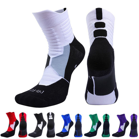 Men Women Fitness Running Bike Cycling Hiking White Sport Socks Outdoor Basketball Football Soccer Compression Socks Calcetines