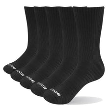 Men's Breathable Comfortable Cotton Cushion Crew Sports Trekking Hiking  Socks 5 Pairs 38-47 EU