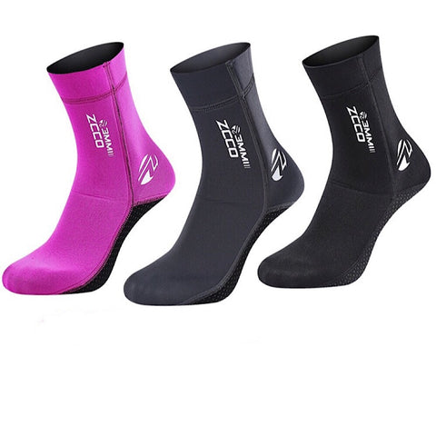 ZCCO Diving Socks 3mm Neoprene Beach Socks for Men Women Thick winter swimming warm non-slip coral equipment Snorkeling socks