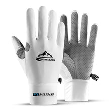 Summer Ice Silk Cycling Gloves Touch Screen Fishing Sport Cool  Motorcycle Sunscreen  Women Breathable Hiking Driving Men Glove