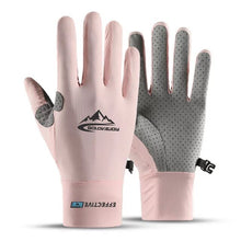 Summer Ice Silk Cycling Gloves Touch Screen Fishing Sport Cool  Motorcycle Sunscreen  Women Breathable Hiking Driving Men Glove