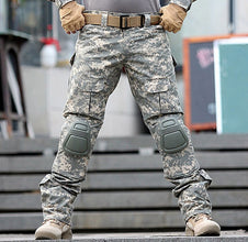 Multicam Camouflage Military Tactical Pants Army Uniform Trouser Hiking Pants Paintball Combat Cargo Pants With Knee Pads