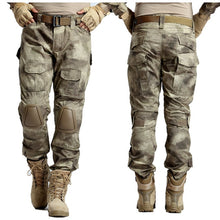 Multicam Camouflage Military Tactical Pants Army Uniform Trouser Hiking Pants Paintball Combat Cargo Pants With Knee Pads