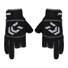 1 Pair Fishing Gloves Men Women Outdoor Fishing Anti-slip 3 Cut Finger Sports Fish Equipment Angling SBR Gloves