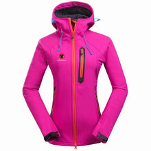 2019 Winter Women Soft shell Outdoor Waterproof Ski Jacket Fleece Thermal Waterproof Coat Outdoor Camping Hiking Female Jacket