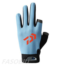 2020 New Daiwa 3 Fingers Cut Outdoor Sport Hiking Gloves Spring Cotton Waterproof Anti-slip Durable Fishing Glove