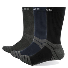 YUEDGE Brand 3 Pairs Men's Terry Cushion Combed Cotton Crew Socks  Sports Socks Trekking Hiking Socks Winter Warm Thermal Socks