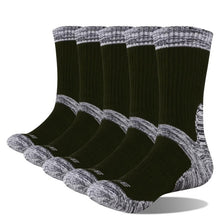 YUEGDE Brand Men's Breathable Cotton Cushion Crew Sports Trekking Hiking Socks Boot Work Socks 38-45 EU