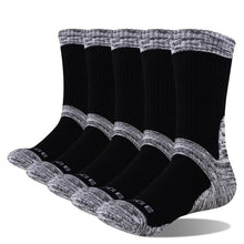 YUEDGE Men's Wick Thick Cushion Cotton Crew Sports Athletic Hiking Socks Winter Warm Socks For Men(5 Pair/Packs)