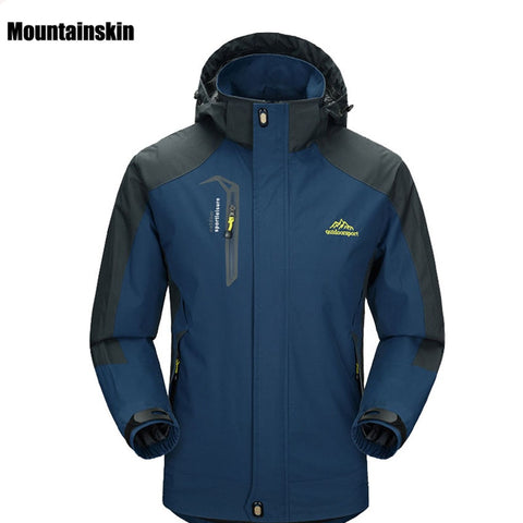 Mountainskin Spring Autumn Men Softshell Hiking Windproof Windbreaker Outdoor Camping Trekking Climbing Waterproof Jackets VA002