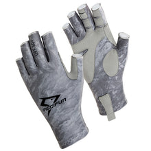 Piscifun UPF50+ Sports Fishing Gloves Breathable Summer Anti-skid Fingerless Gloves for Outdoor Hiking, Biking, Kayaking Tackle