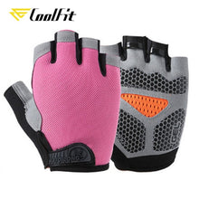 CoolFit New Cycling Anti-slip Anti-sweat Men Women Half Finger Gloves Breathable Anti-shock Sports Gloves Bike Bicycle Glove