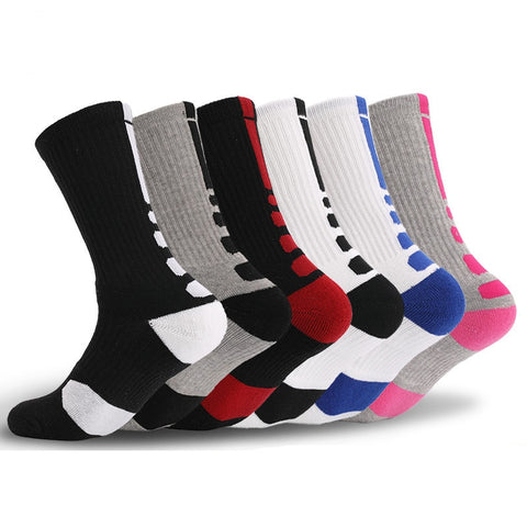 Super Elite Men Sports Socks Riding Cycling Basketball Running Sport Sock Hiking Tennis Ski Unisex Bike Bicycle EU 39-45 Meias