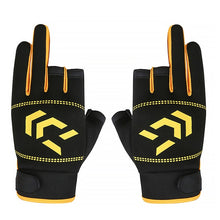 Outdoor Men Fishing Gloves Non-slip Camping Hiking Cycling Gloves 3 Cut Finger Sports Fish Equipment  SBR Gloves