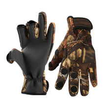 Outdoor Winter Fishing Gloves Waterproof Three or Two Fingers Cut Anti-slip Climbing Glove Hiking Camping Riding Gloves