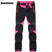 Women's Winter Fleece Softshell Thermal Pants Outdoor Sports Brand Clothing Hiking Trekking Skiing Camping Female Trousers VA095