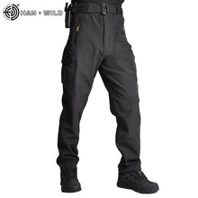 HAN WILD Men Sharkskin Tactical Pants Cargo Combat SWAT Army Training Military Pants Airsoft Asian Pants Hiking Hunting Trousers