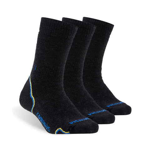 ZEALWOOD Hiking Trekking Socks Women and Men's Socks Merino Wool Socks Warm Winter Outdoor Sports Socks, 1/3 pairs