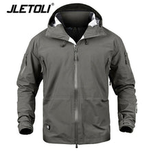 JLETOLI Waterproof Jacket Windbreaker Winter Outdoor Hiking Jacket Men Women Coat Windproof Hard Shell Jacket Tactics Clothes